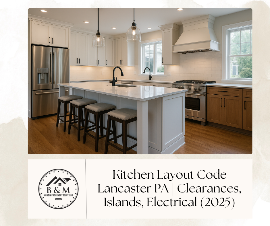 Kitchen Layout Code Lancaster PA | Clearances, Islands, Electrical (2025)