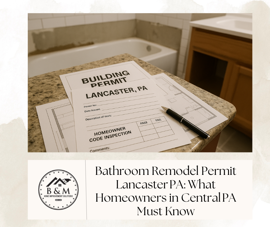 Bathroom Remodel Permit Lancaster PA: What Homeowners in Central PA Must Know